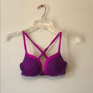 Victoria’s Secret PINK polka dot bra 32b
